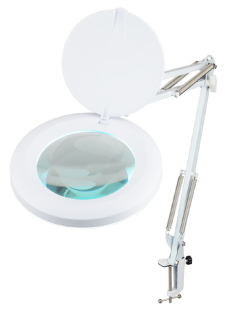 Luplampe 12,7cm Linse, Hvid