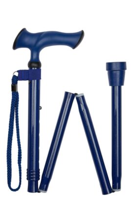Stok Blå Ergohåndtag Foldsammen