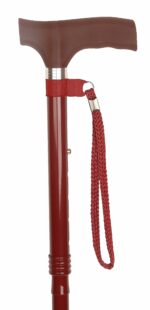 Stok foldsammen Bordo m/silikone håndtag - Billede 2