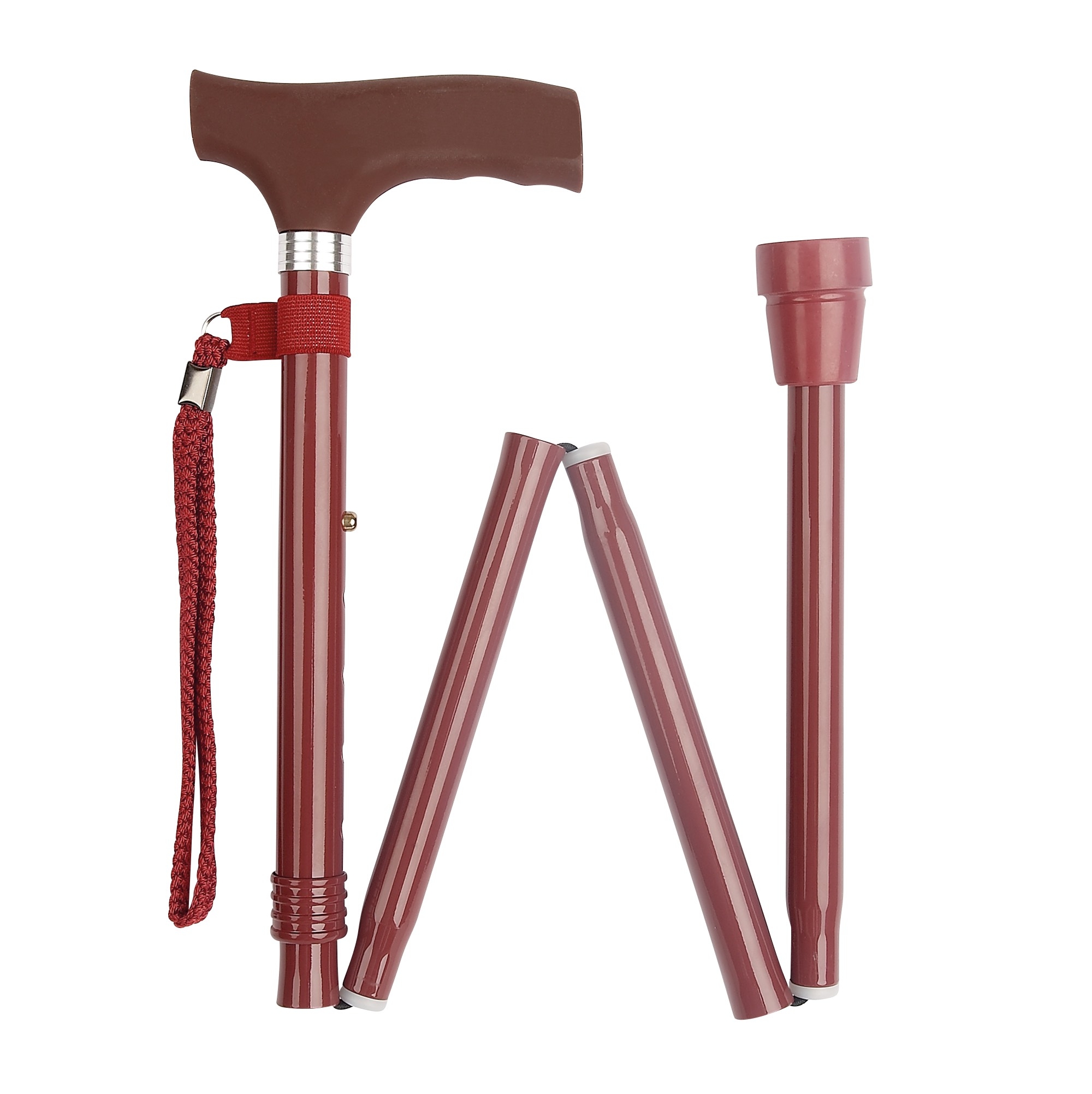 95w-2 Stok foldsammen Bordo m/silikone håndtag - Billede 1