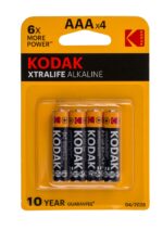 Alkaline AAA 1,5 batterier, 4 stk