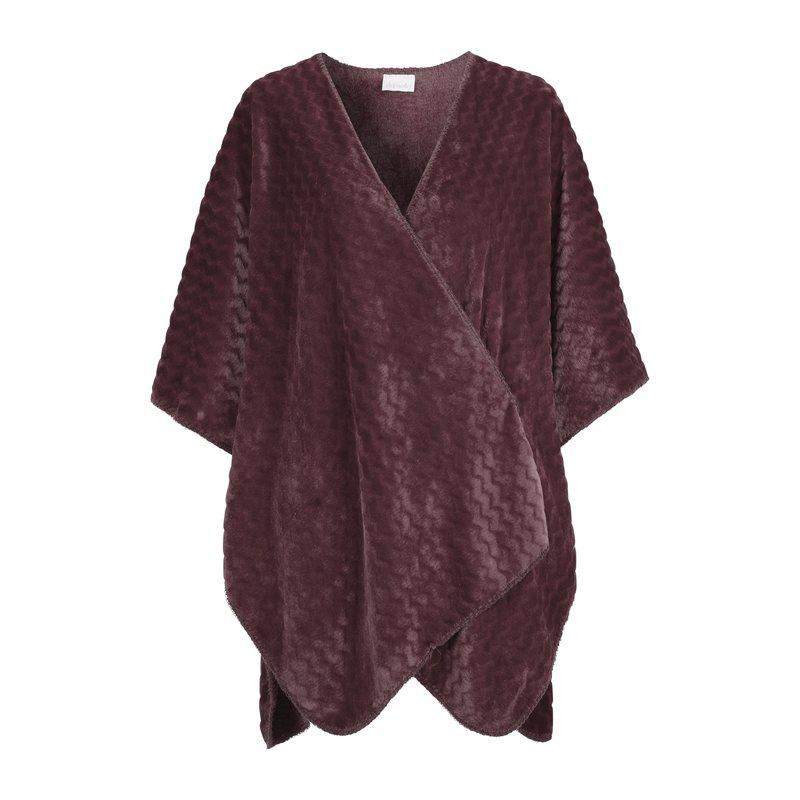 99861-190 Damella Poncho Aubergine - Billede 1