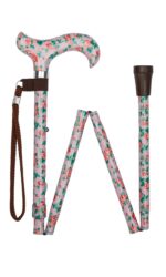 Stok Med Pink Blomster Foldsammen