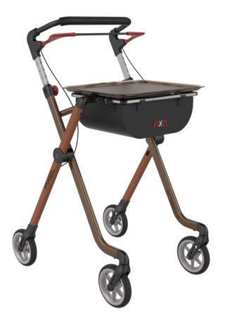 Rollator Pixel Nøddebrun indendørs