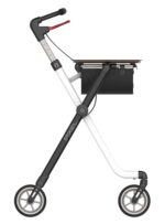 Rollator Pixel Sort/Hvid indendørs - Billede 3