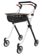 Rollator Pixel Sort/Hvid indendørs - Billede 2