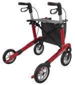 Lav Rollator Rød Athlon m.Soft hjul - Billede 3