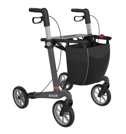 Rollator Athlon 5,2 kg Grå m.Soft hjul