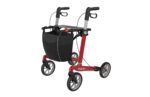 Rollator Athlon Rød m.Soft hjul 5,2 kg - Billede 2