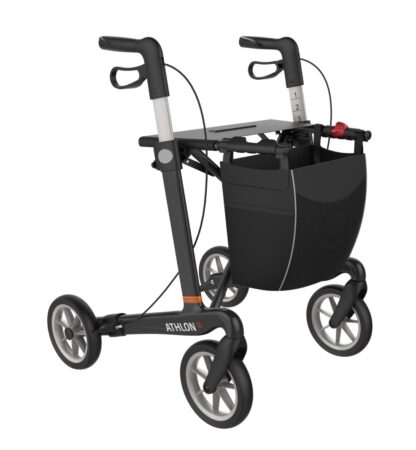 Rollator Athlon 5,4 kg Sort m.Soft hjul
