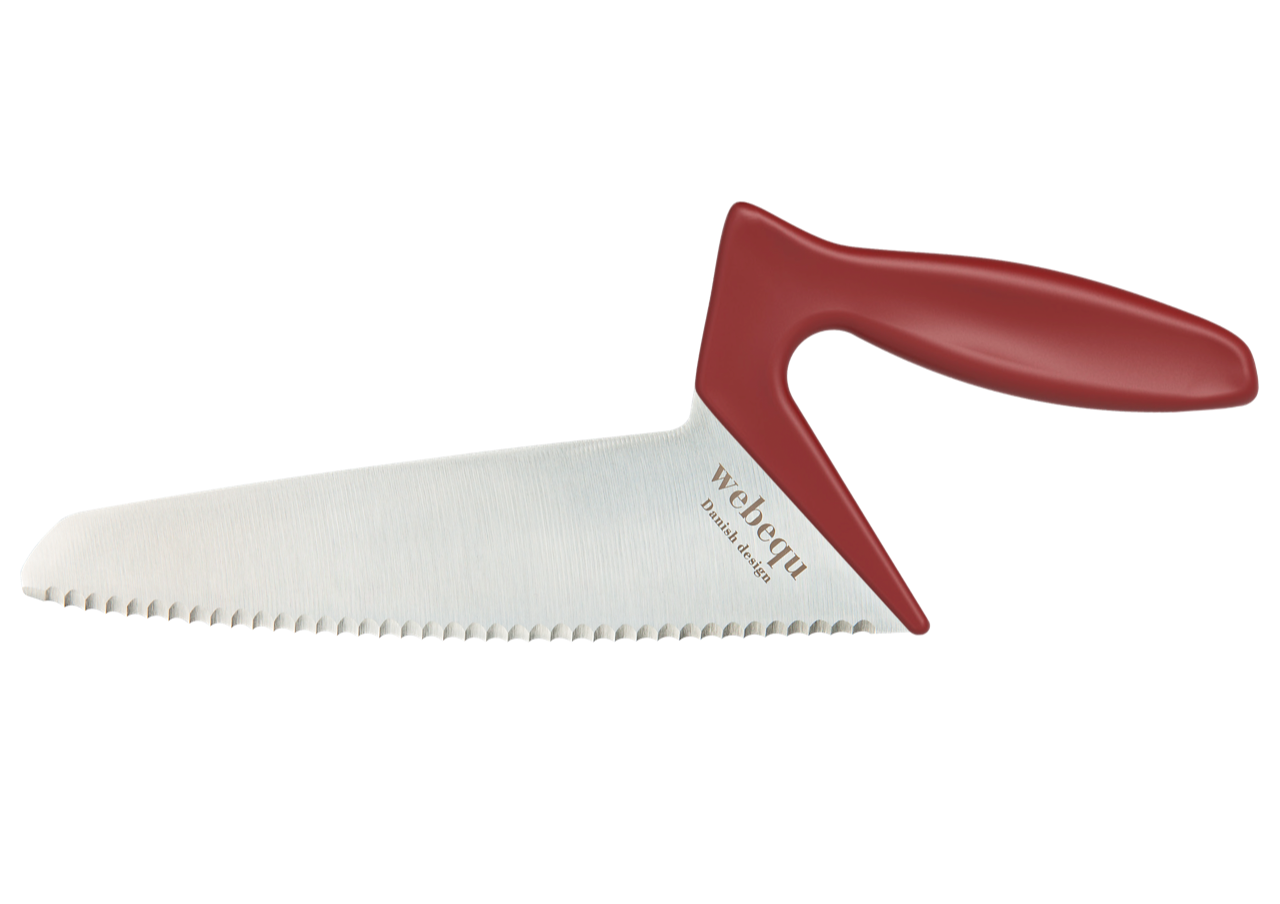 bread_knife_red UDGÅET Webequ Brødkniv Bordeaux - Billede 1