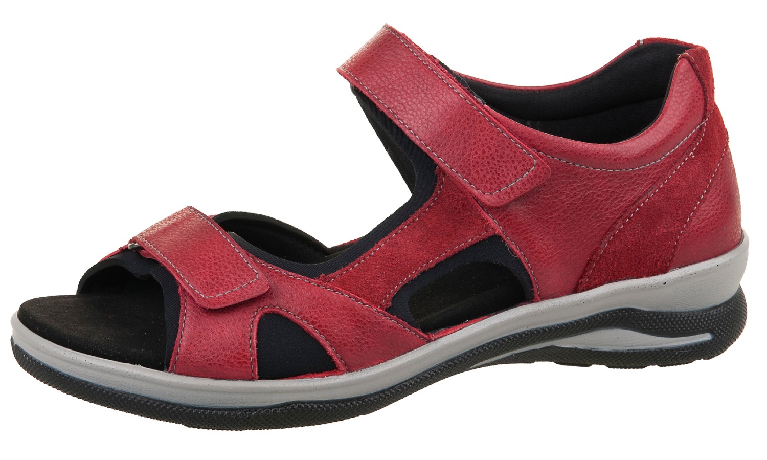 ca496023-37 Fidelio Sandal Rød med Velcroremme - Billede 1