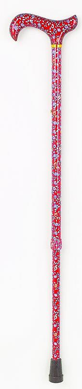cb55K Stok justerbar Rød floral design - Billede 1
