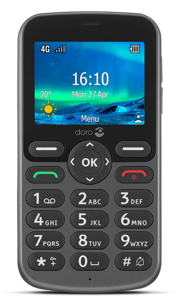 doro_5861_mobil_grafit-1 Doro 5861 Mobiltelefon Grafit - Billede 1