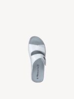 Tamaris Hvid Læder Sandal - Billede 3