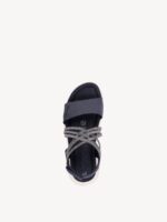 Tamaris Navy Sandal Med Velcroremme - Billede 3