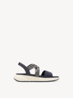 Tamaris Navy Sandal Med Velcroremme - Billede 4