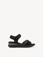 Tamaris Sort Sandal Med Velcrorem - Billede 3