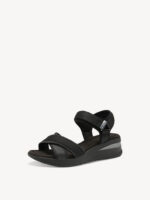 Tamaris Sort Sandal Med Velcrorem