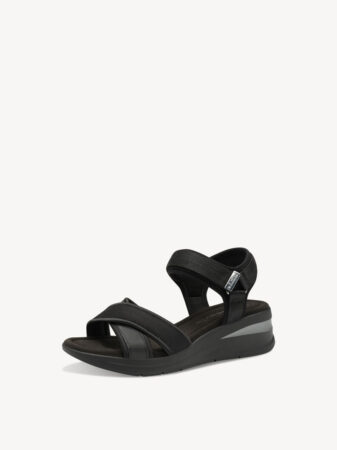 Tamaris Sort Sandal Med Velcrorem