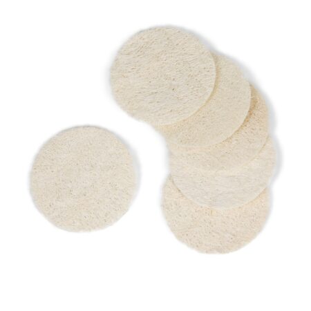 Eco Bath Loofah ansigtspuder, 6 stk