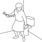 Støttehåndtag 40cm vinklet Handy - Billede 2