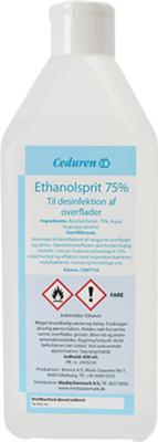 UDGÅET Ethanolsprit 75% Overfladedesifkt. 600ml