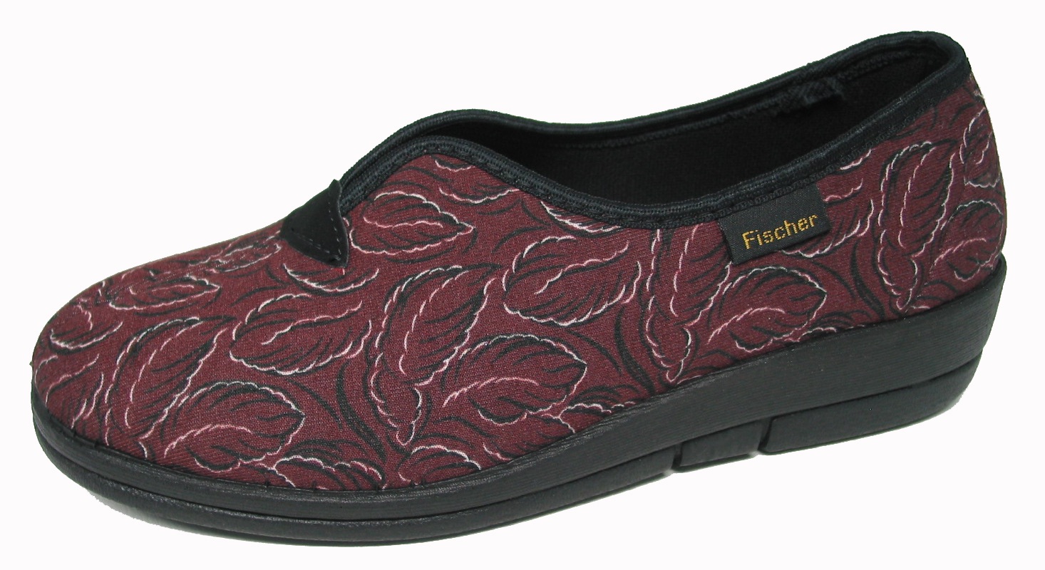 fischer_damehjemmesko_bordeaux Fischer Damehjemmesko Bordeaux - Billede 1