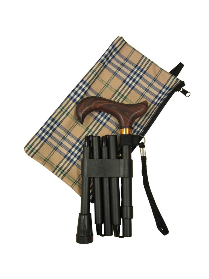 ga331_2 UDGÅET Stok mini foldsammen sort+ taske - Billede 1