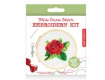 Korsstingsbroderisæt Med Rose - Billede 2