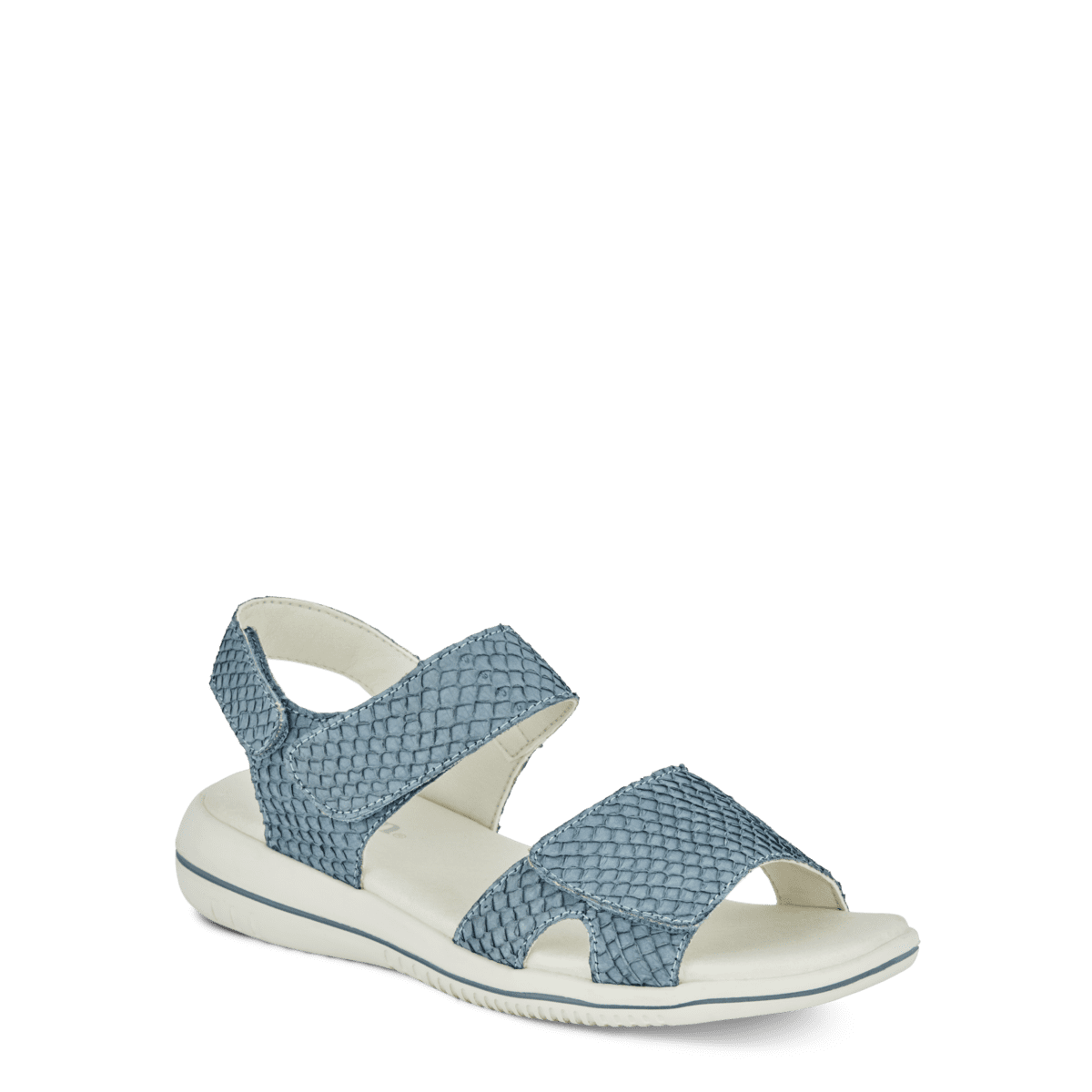 green_comfort_bl_sandal_laksel_der-2 Green Comfort Blå Sandal Lakselæder - Billede 1