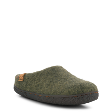 Green Comfort Grøn Slipper Gummisål