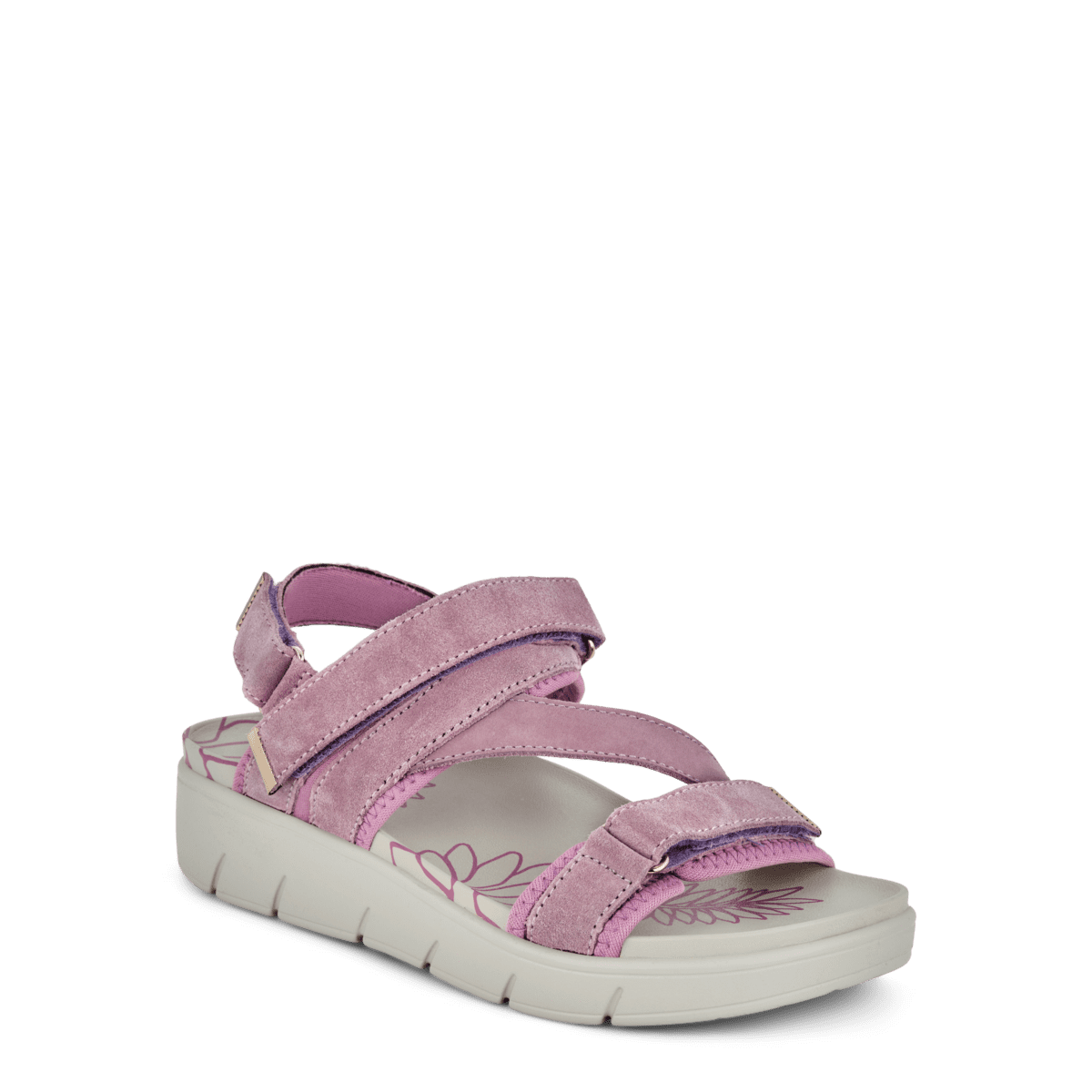 green_comfort_lavender_sandal_velcrorem-2 Green Comfort Lavender Sandal Velcrorem - Billede 1