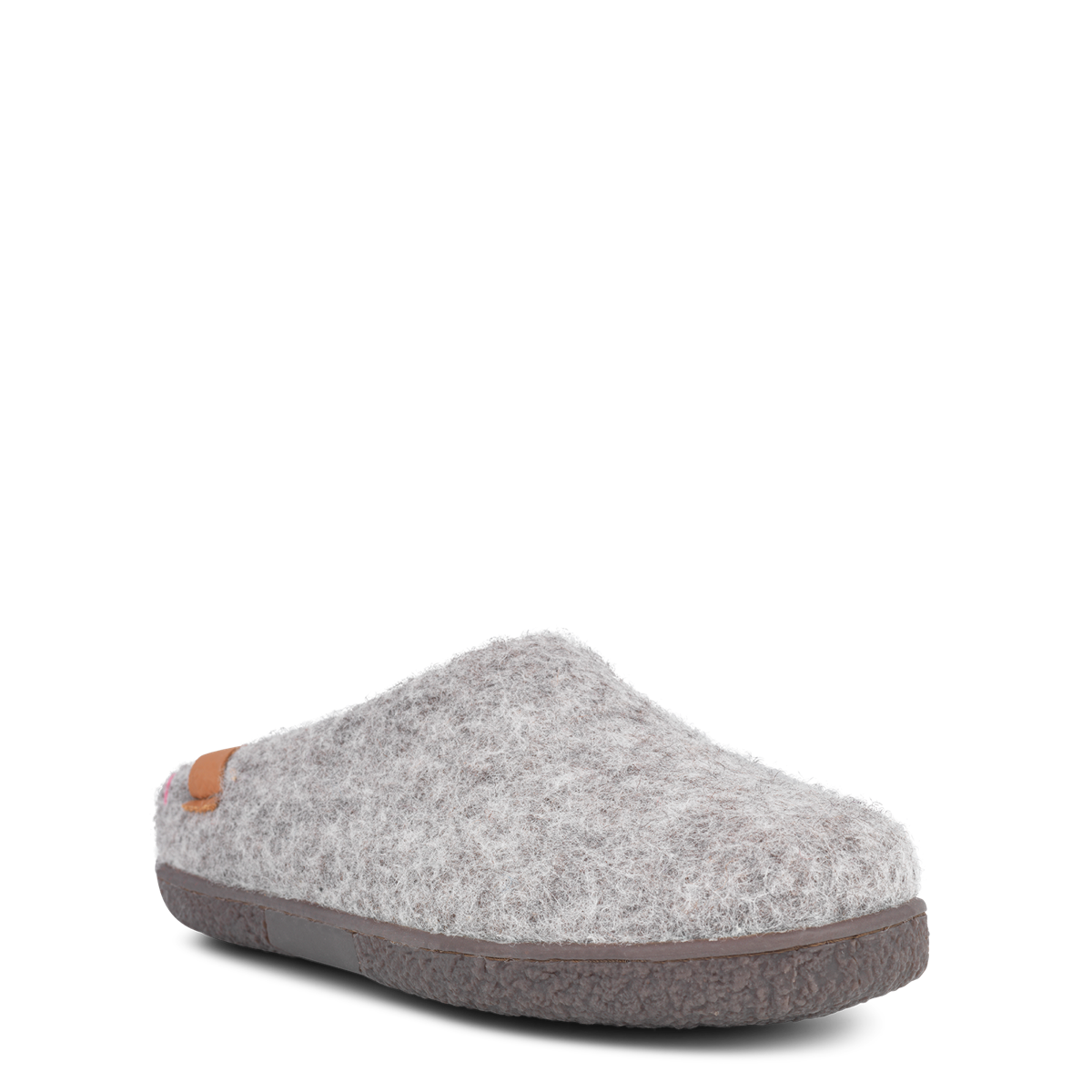 green_comfort_lysgr_slipper_gummis_l-2 Green Comfort Lysgrå Slipper Gummisål - Billede 1