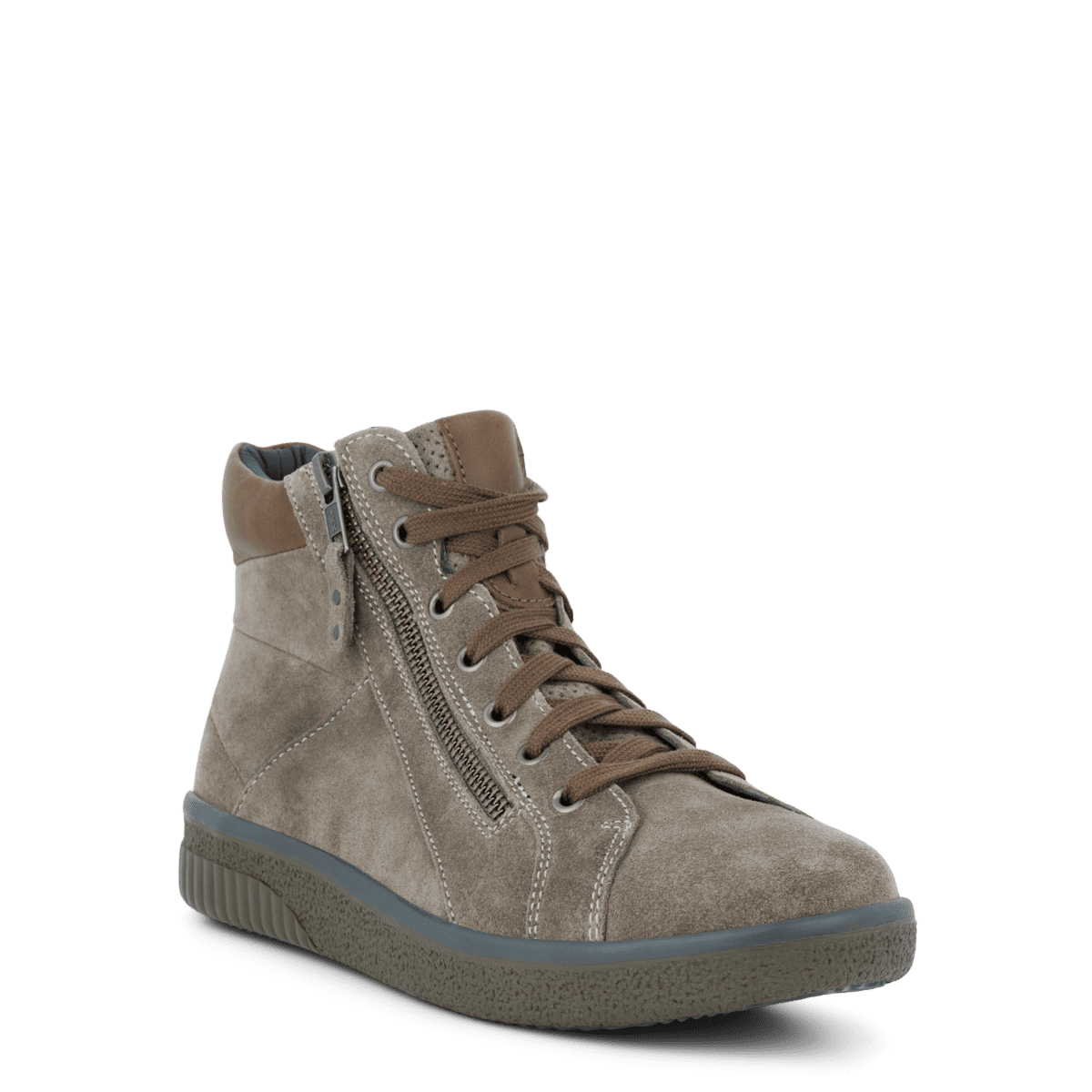 green_comfort_m_rkgr_st_vle_med_lynl_s-2 Green Comfort Mørkgrå Støvle Med Lynlås - Billede 1
