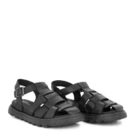 Green Comfort Sort Flet Sandal - Billede 5