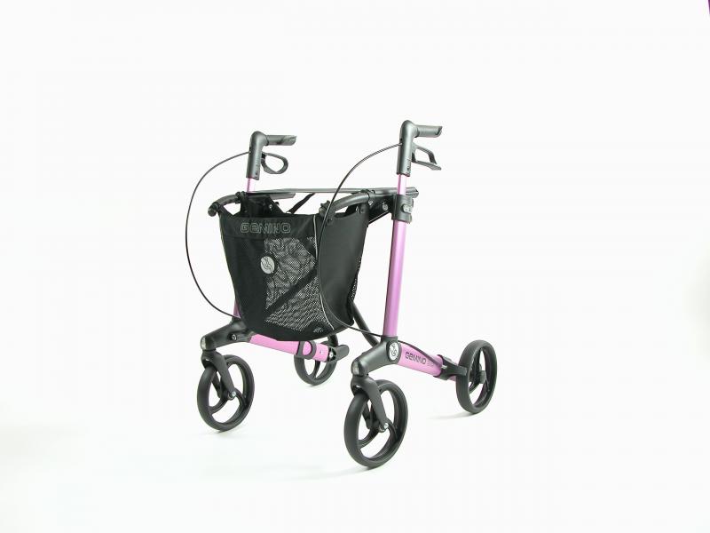 ha451792 UDGÅET Gemino rollator Pink 30S inkl. kurv - Billede 1