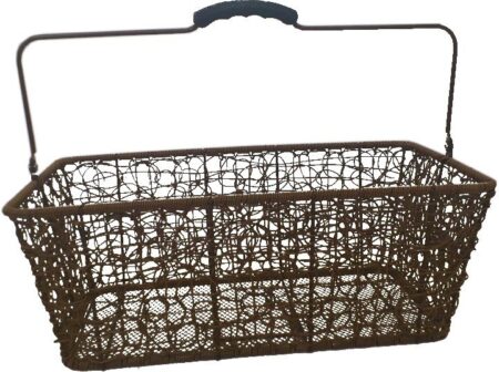 Kurv bag Sort plast rattan