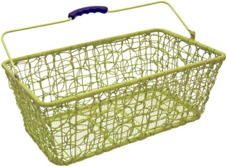 Kurv bag Grøn plast rattan