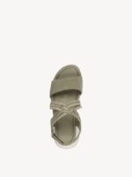 Tamaris Oliven Sandal Med Velcroremme - Billede 4