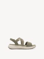 Tamaris Oliven Sandal Med Velcroremme - Billede 5