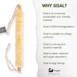 Eco Bath Sisal rygskrubber Large - Billede 3