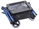 Rollator indendørs Blå med bakke/kurv - Billede 3