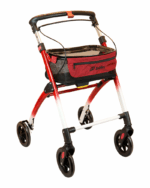 Indendørs Rollator Jaguar Rød og Hvid