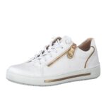Jana Ballerina Sko Hvid/Rosa/Guld