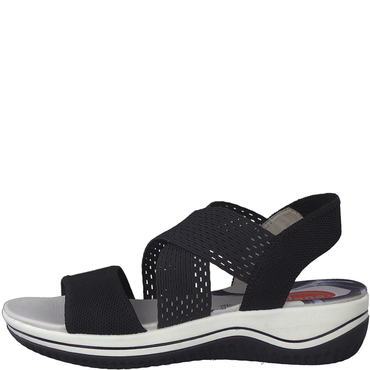 jana_sort_sandal_med_elastik-1 Jana Sort Sandal Med Elastik - Billede 1