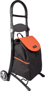 Indkøbstrolley Koala Orange/Grå Med Hvilesæde