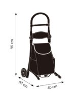 Indkøbstrolley Koala Orange/Grå Med Hvilesæde - Billede 2