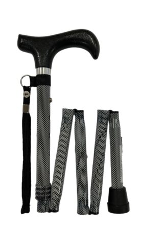 Lav Stok Sortmønstret Design Foldsammen