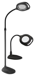 UDGÅET Gulv og Bordlampe Sort m/LED